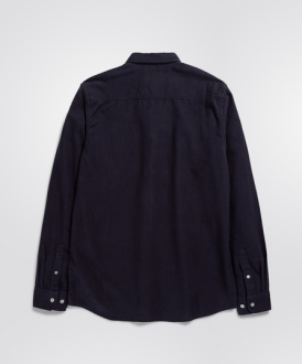 Anton Organic Flannel Shirt Dark Navy Norse Projects