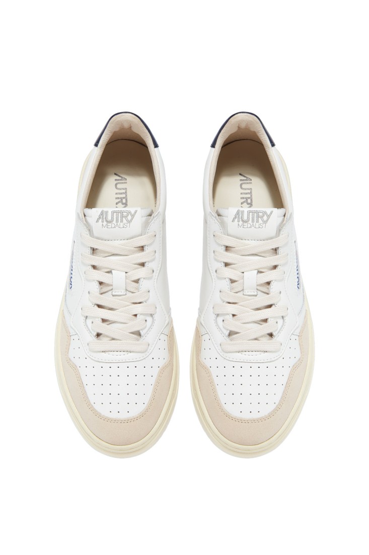Medalist Low Leather / Suede White / Blue Autry