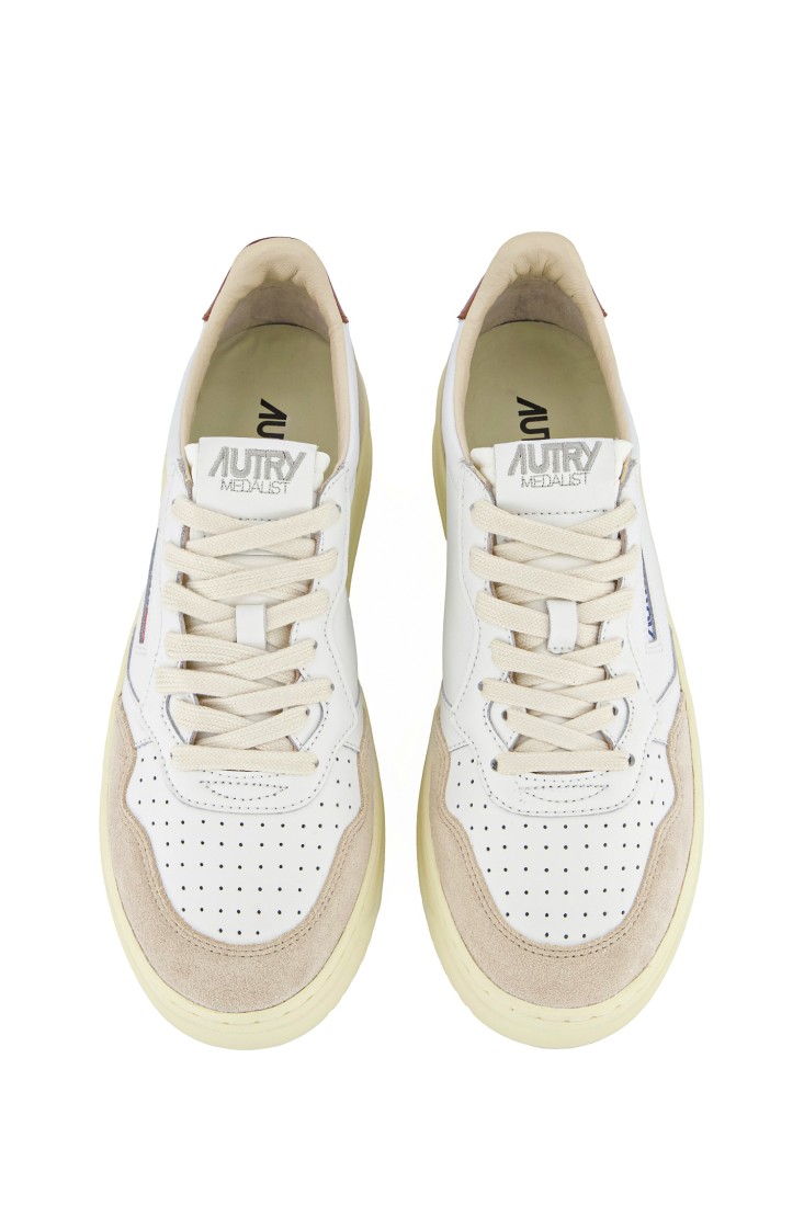 Basket Medalist Low Leather / Suede White / Coco shl Autry