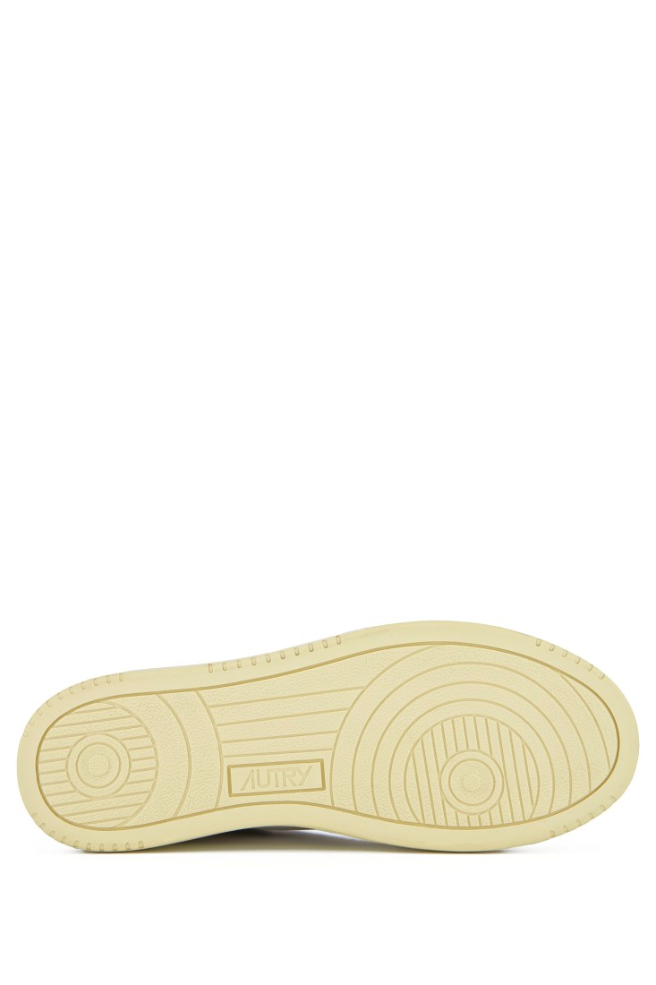 Basket Medalist Low Leather / Suede White / Gold Autry