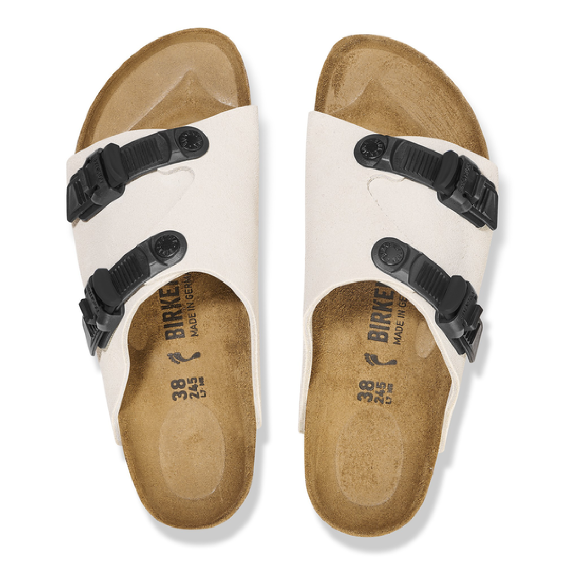 Zürich Tech Suede Leather Antique White Birkenstock