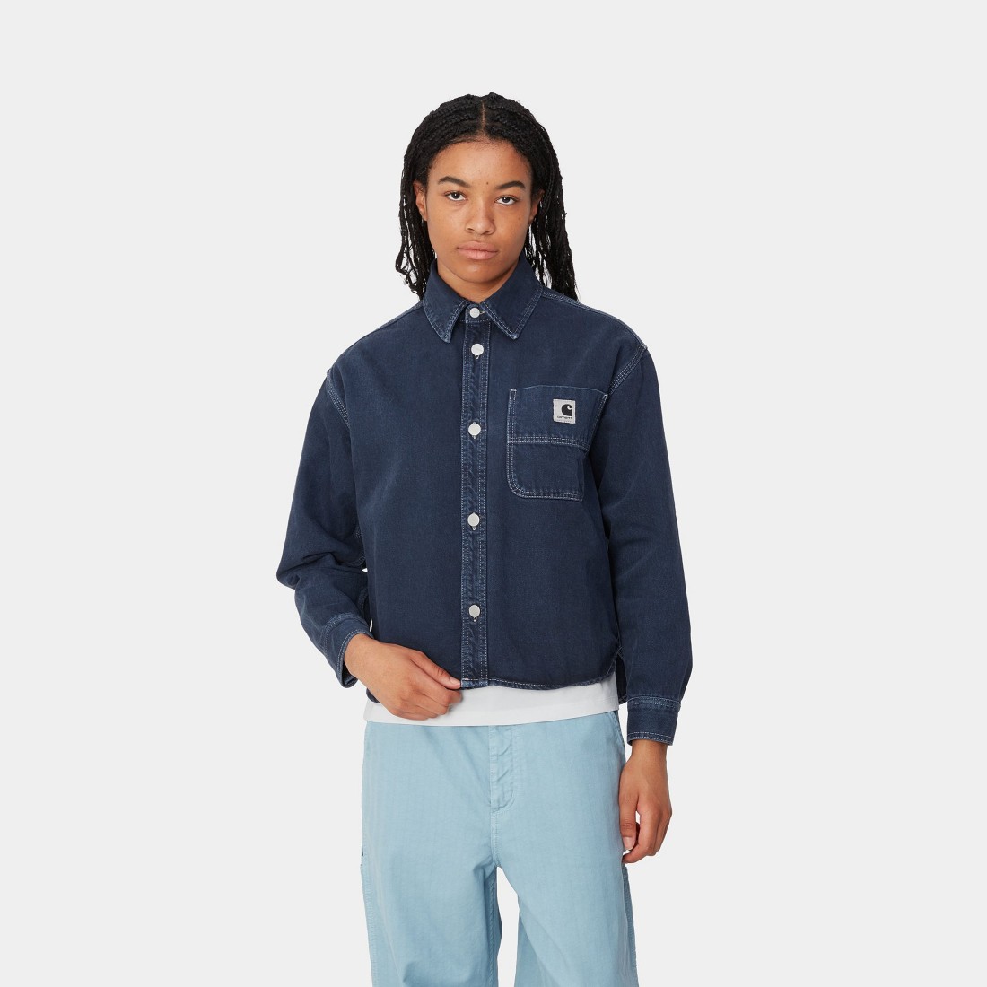 W' Georgia Shirt Jac Air Force Blue Stone Dyed Carhartt WIP