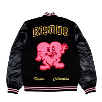 Varsity Jacket Black Bisous Skateboards