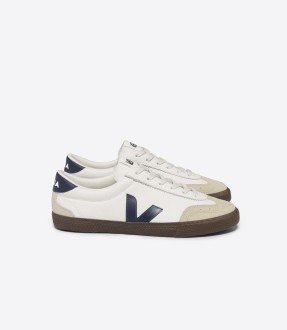 Volley Leather White Nautico Bark Veja