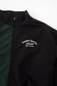 Vintage Tracksuit Jacket  Green / Black Goodies Sportive