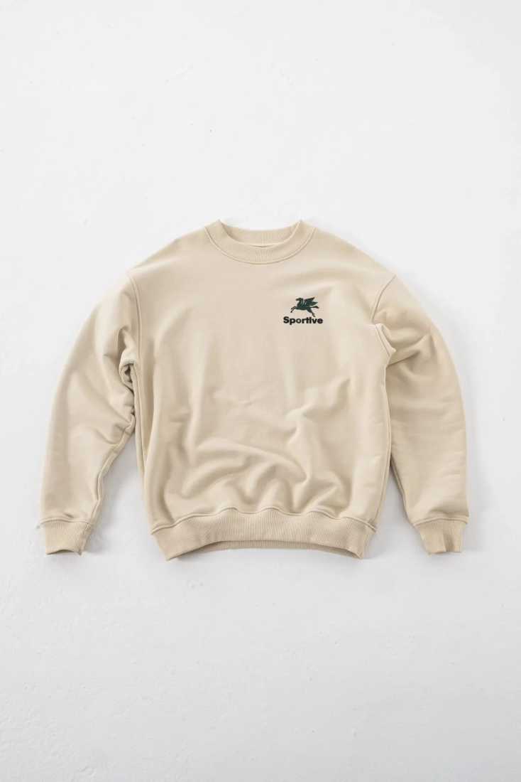 Premium Hummus Crewneck Ecru Goodies Sportive