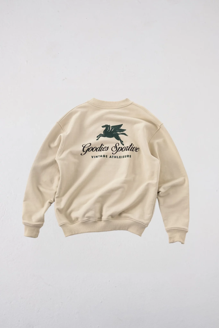 Premium Hummus Crewneck Ecru Goodies Sportive