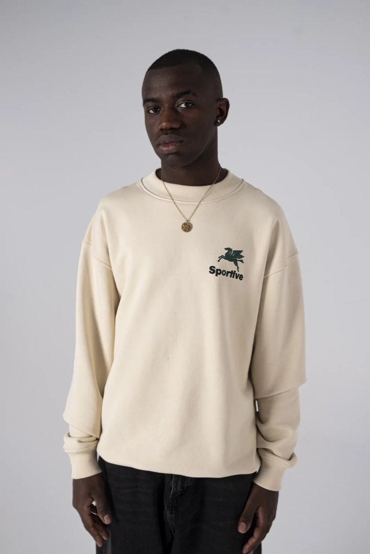 Premium Hummus Crewneck Ecru Goodies Sportive