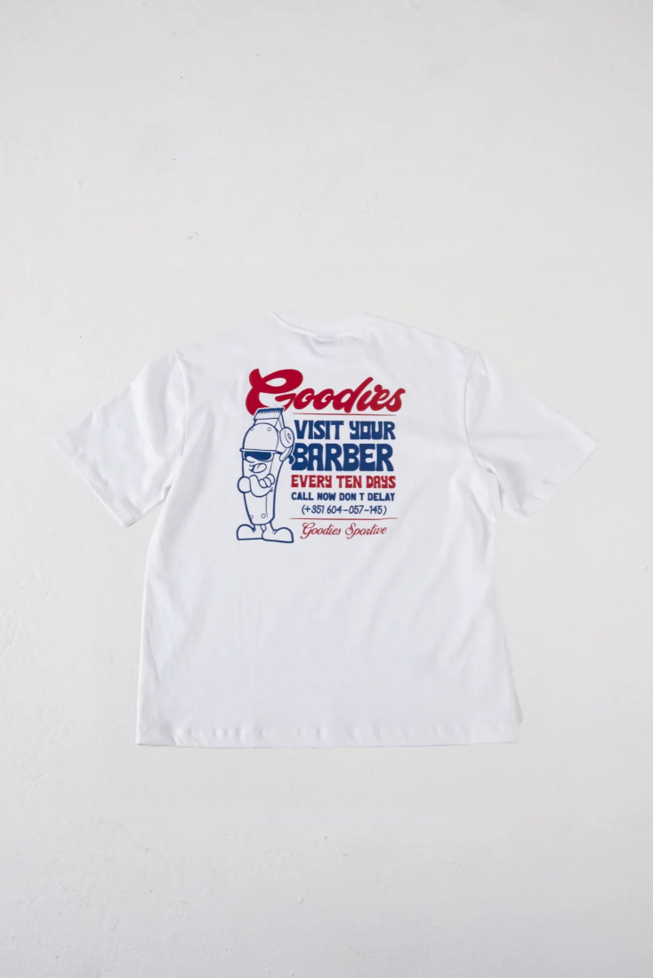 Barber Tee White Goodies Sportive