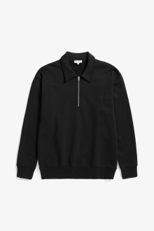 Ketel Relaxed Organic NORSE Logo Half Zip Black Norse Projects