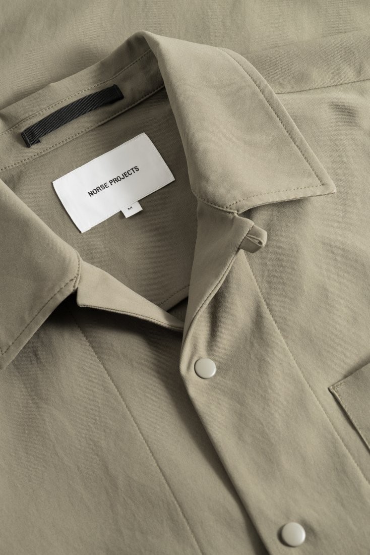 Carsten Solotex Twill Shirt L/S Sediment Green Norse Projects