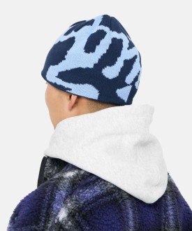 Burly Running Man Beanie Splatter Blue Gramicci