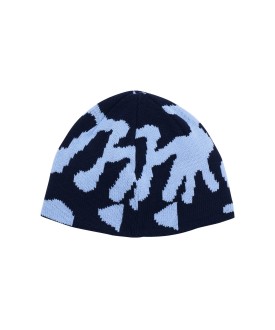 Burly Running Man Beanie Splatter Blue Gramicci