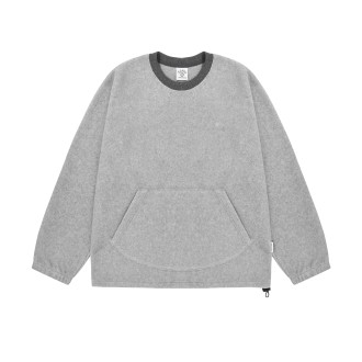 Sunrise Fleece Sweat Shirt Light Gray UNISEX Kappy Design