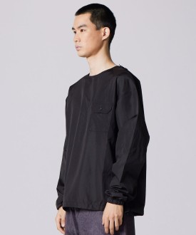 UNISEX Down Military Cut Sew Long Sleeve Black Taion