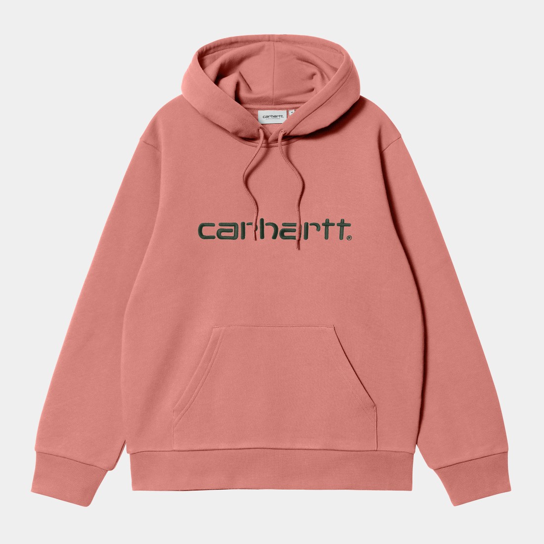 Hooded Carhartt Sweat Dusty Rose / Sycamore Tree Carhartt WIP