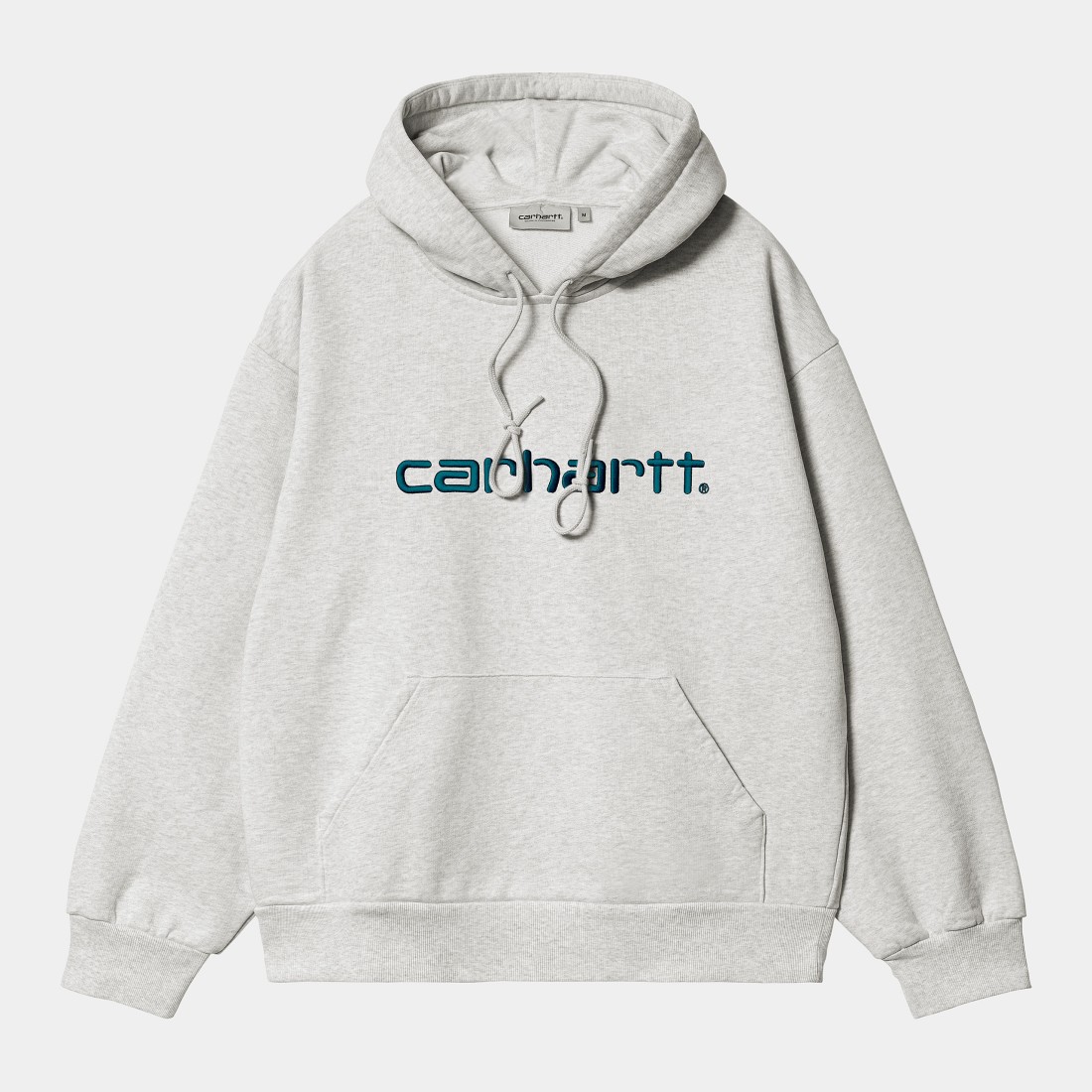 Hooded Carhartt Sweat Ash Heather / Duck Blue Carhartt WIP