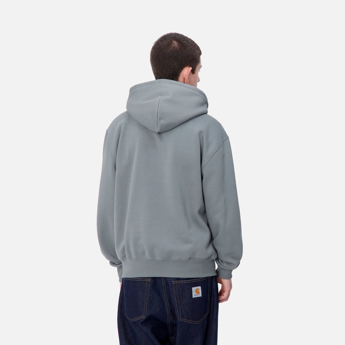 Hooded Carhartt Sweat Dove Grey / Wax Carhartt WIP