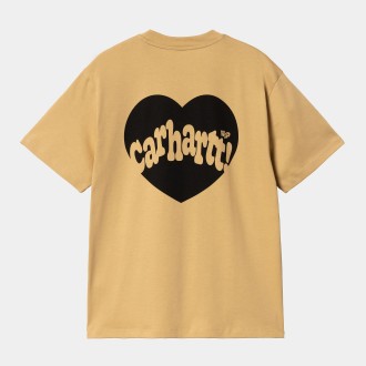 W' S/S Amour T-Shirt Bourbon / Black Carhartt WIP