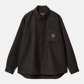 L/S Truman Shirt Chocolate / Black Carhartt WIP