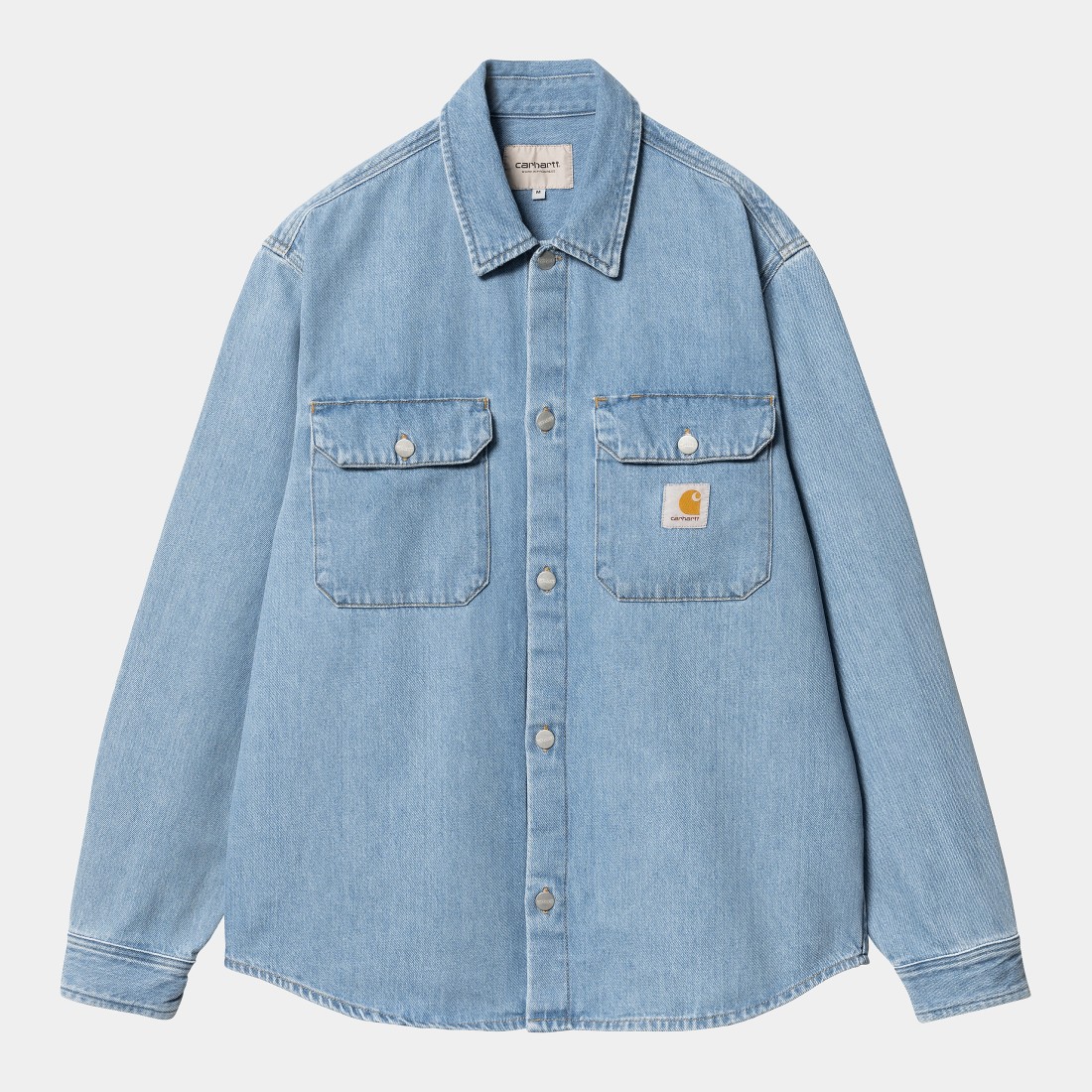 Harvey Shirt Jac Blue Dark Bleached Carhartt WIP