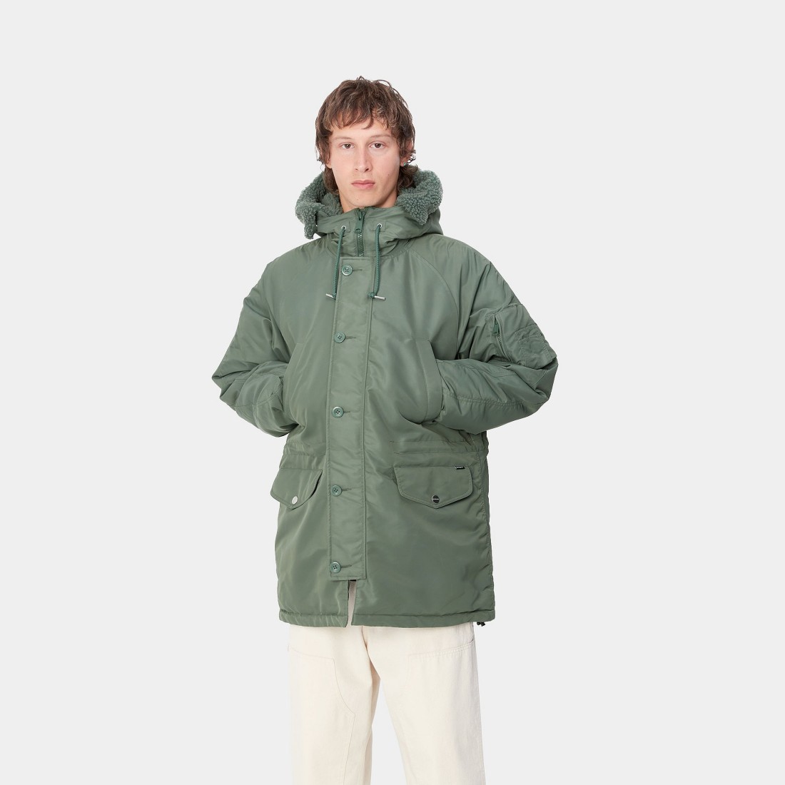 Hooded Olten Parka Duck Green Carhartt WIP