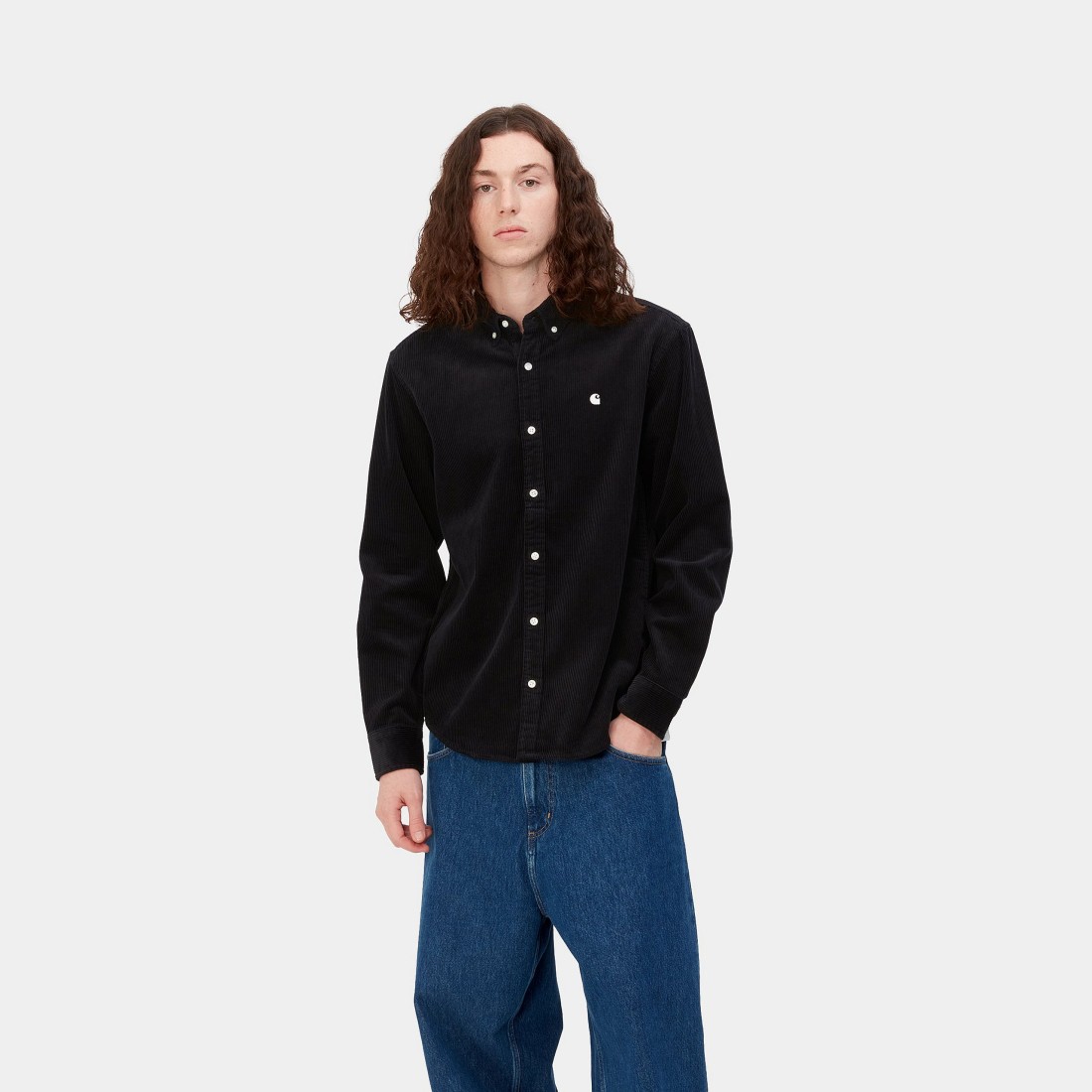 L/S Madison Cord Shirt Wall / Black Carhartt WIP