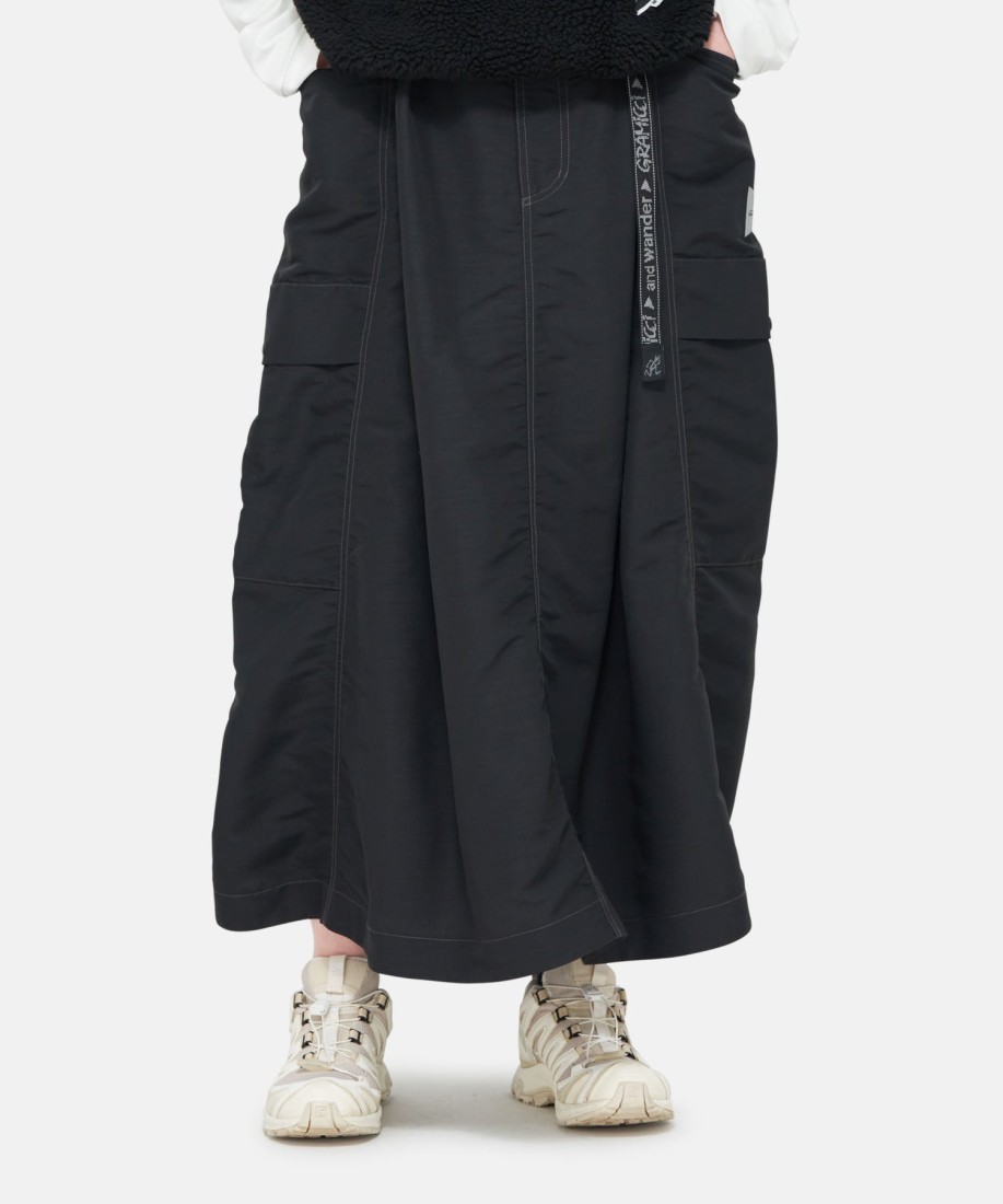 Gramicci x and Wander Ripstop Voyager Skirt Black Gramicci