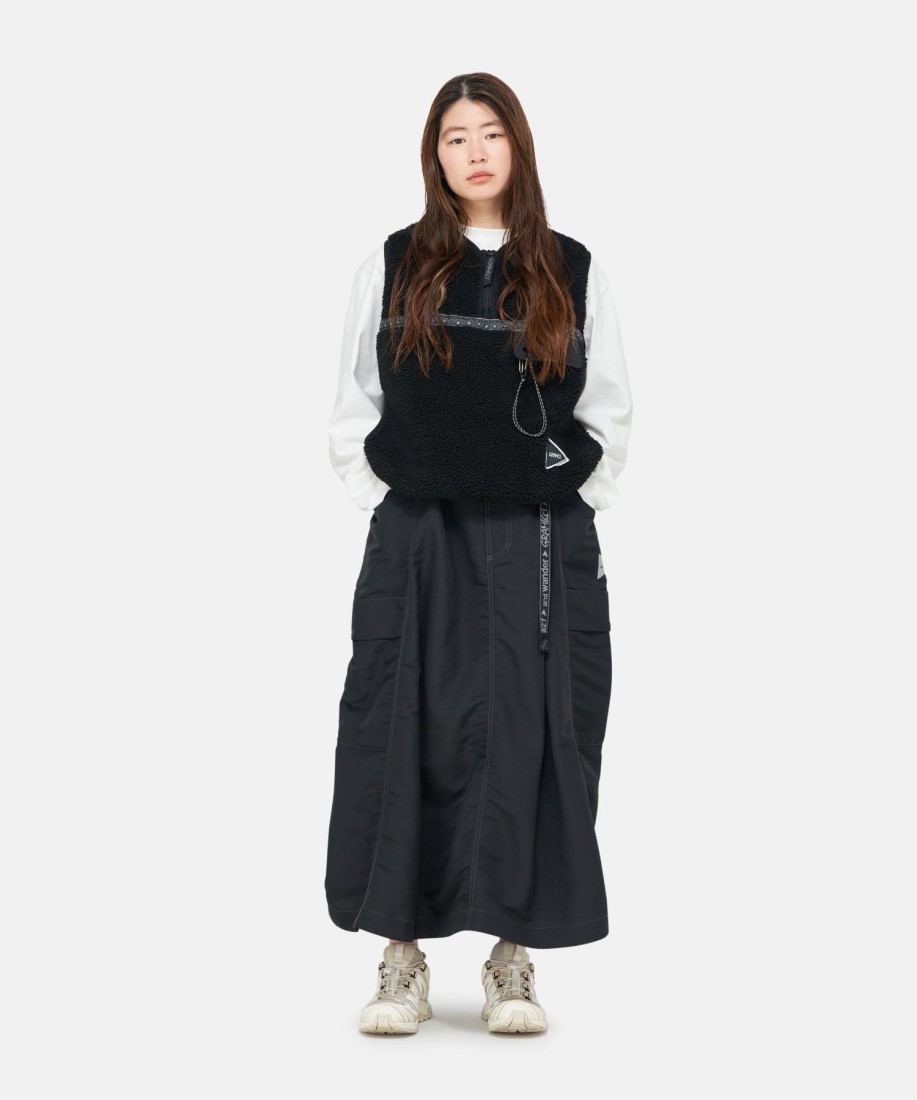 Gramicci x and Wander Ripstop Voyager Skirt Black Gramicci