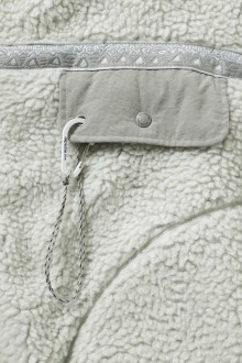 Gramicci x And Wander JQ Tape Fleece Jacket Light Gray Gramicci