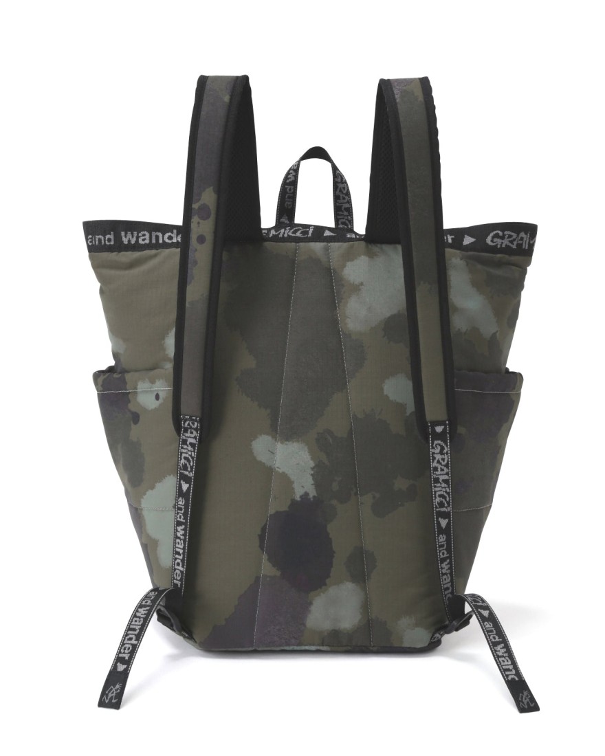 Gramicci x And Wander Padded 2Way Pack Camo Gramicci