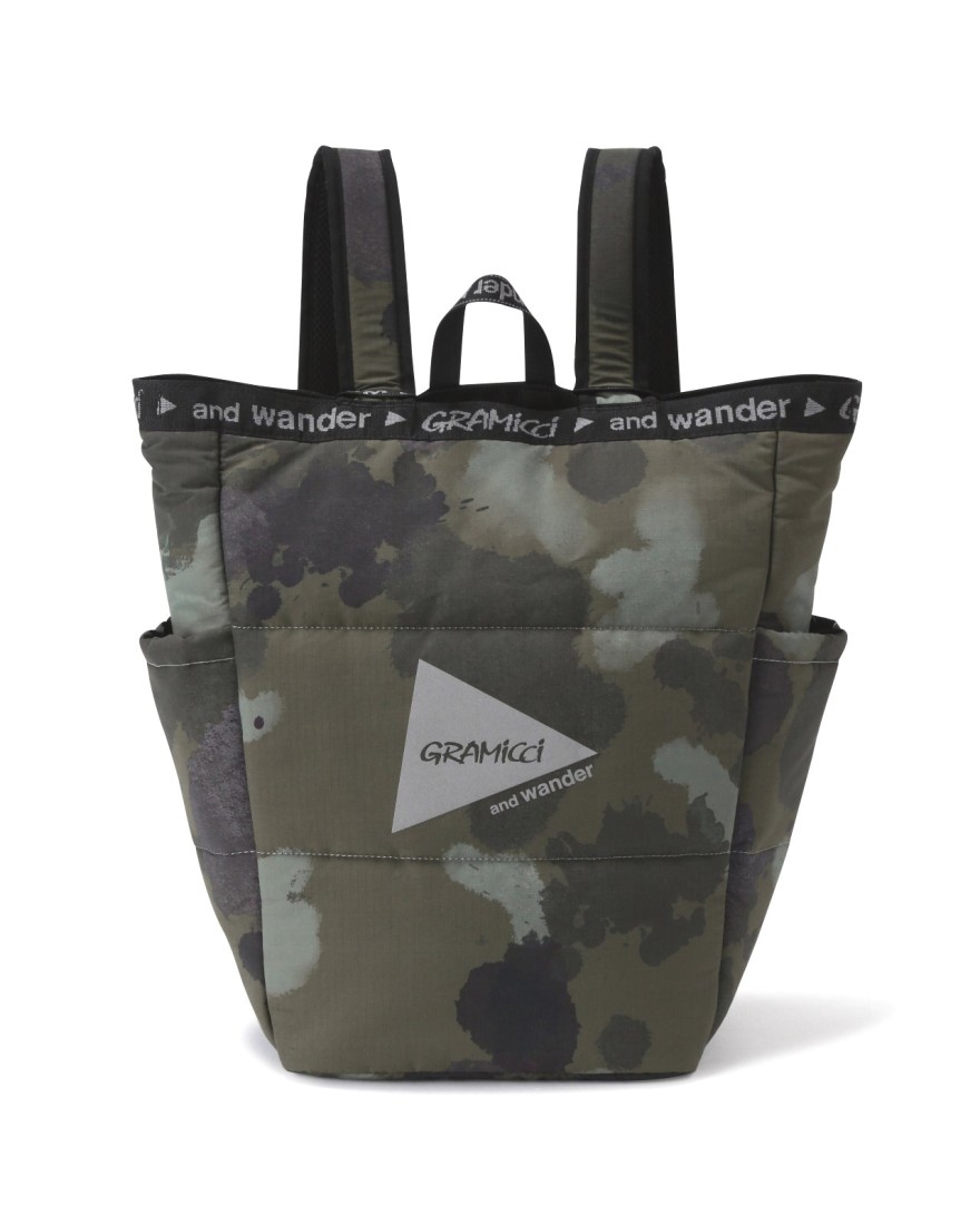 Gramicci x And Wander Padded 2Way Pack Camo Gramicci