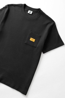 Waffle Pocket Tee Black Service Works