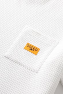 Waffle Pocket Tee White Service Works