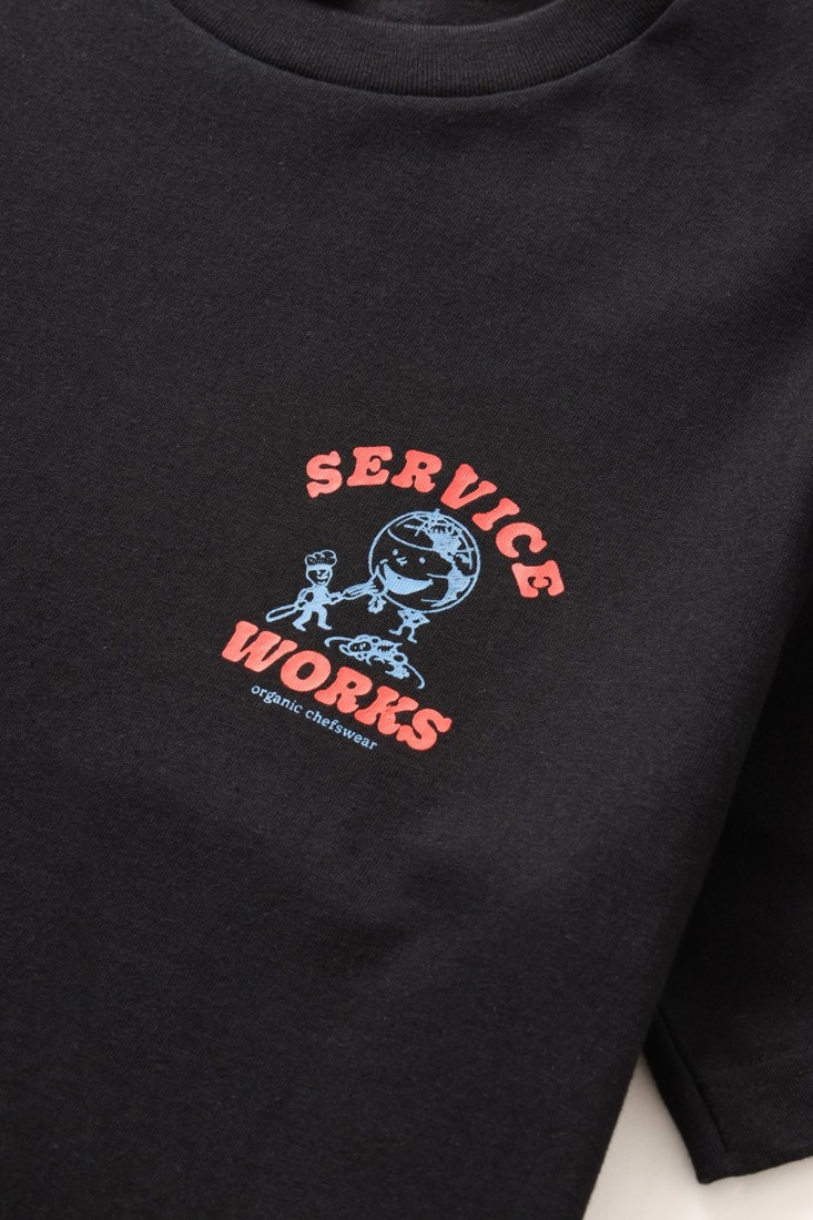 Organic Chefswear Tee Black Service Works