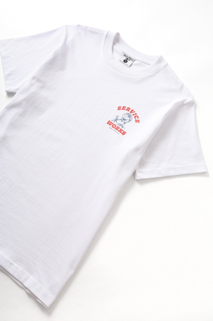 Organic Chefswear Tee White Service Works