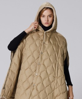 UNISEX Military Down Cape Coyote / Beige Taion