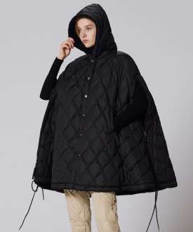 UNISEX Military Down Cape Black / Cream Taion