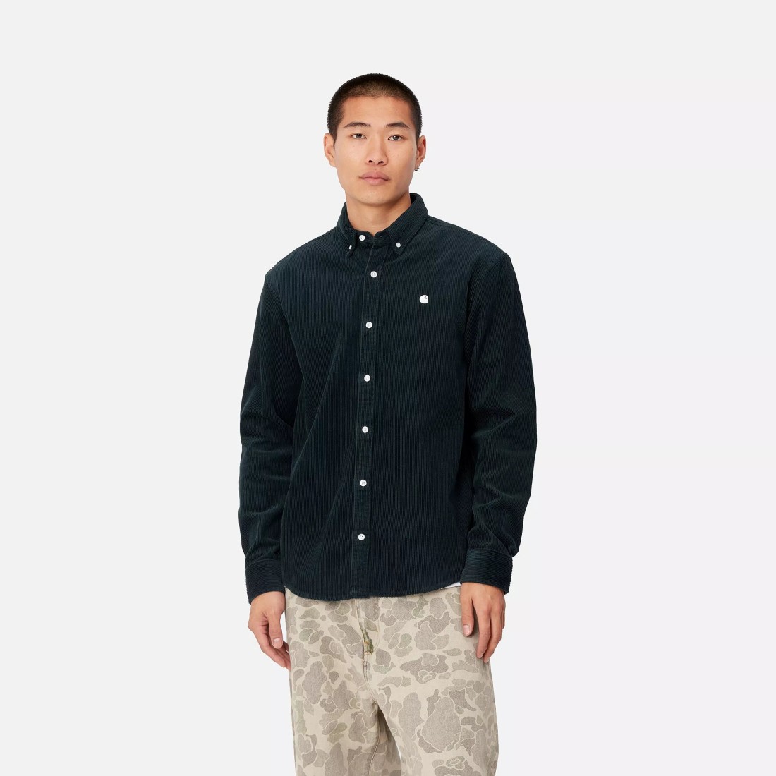 L/S Madison Cord Shirt Duck Blue / Wax Carhartt Wip