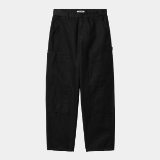 W' Brandon Double Knee Pant Black Rinsed Carhartt WIP