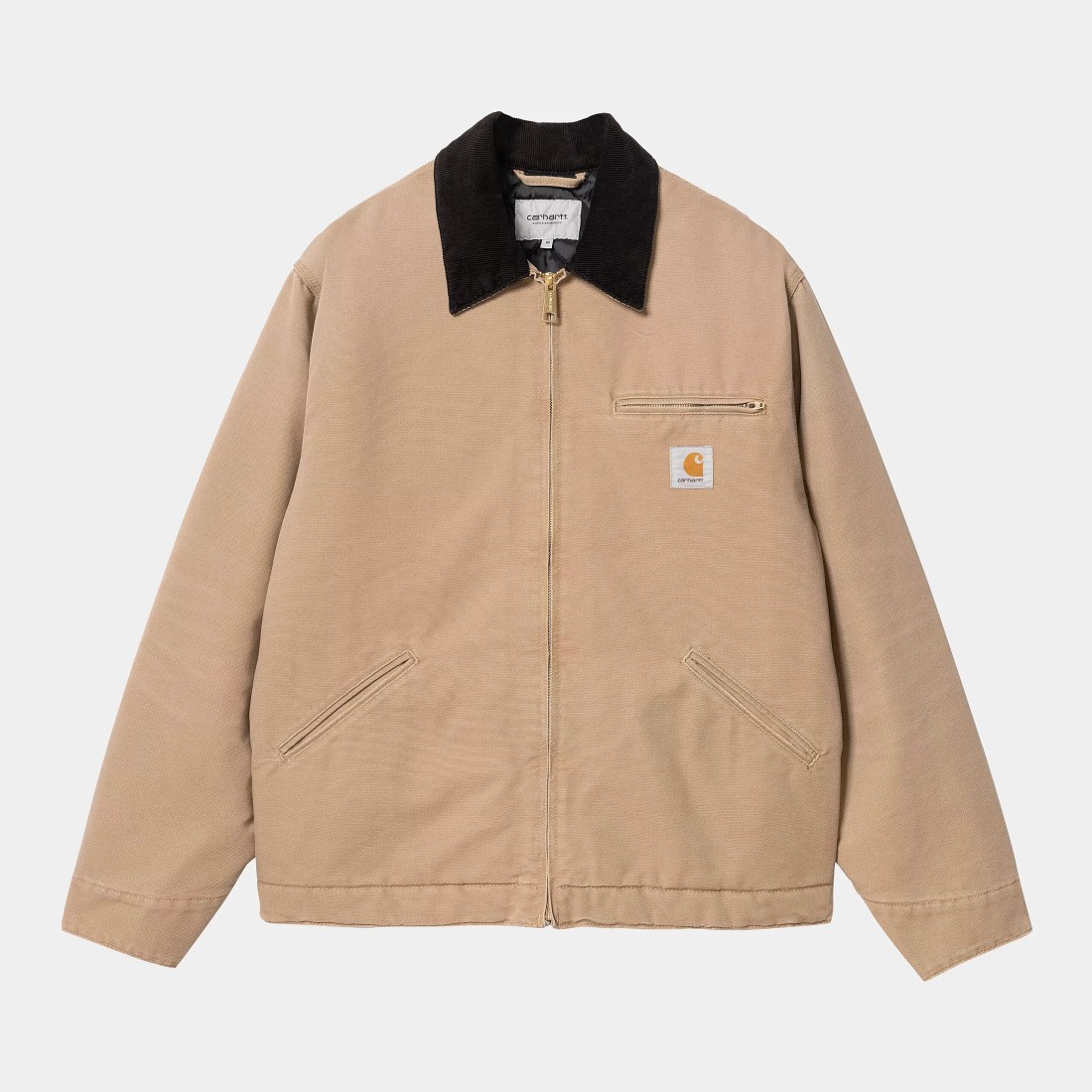 OG Detroit Jacket Peanut / Black Aged Canvas Carhartt Wip