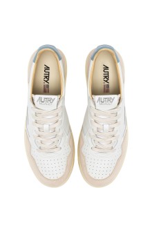 Basket Medalist Low Leather / Suede  White / Slv Blue Autry