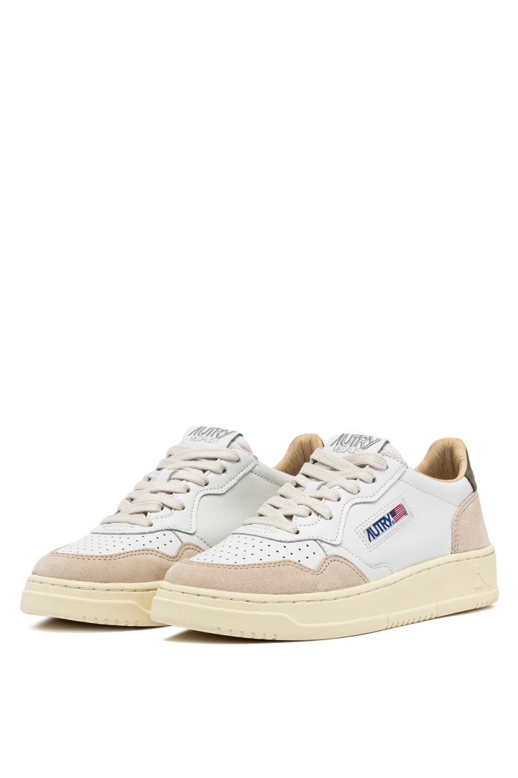 Basket Medalist Low Leather / Suede  White / Cvrt Green Autry