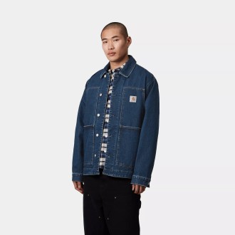 OG Double Front Jacket Blue Stone Washed Carhartt WIP