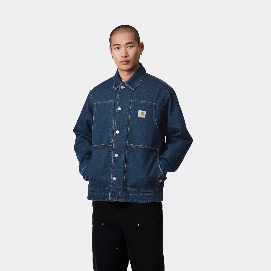 OG Double Front Jacket Blue Stone Washed Carhartt WIP