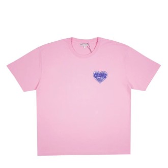 T-Shirt Unisex Heart Pink Bisous Skateboards