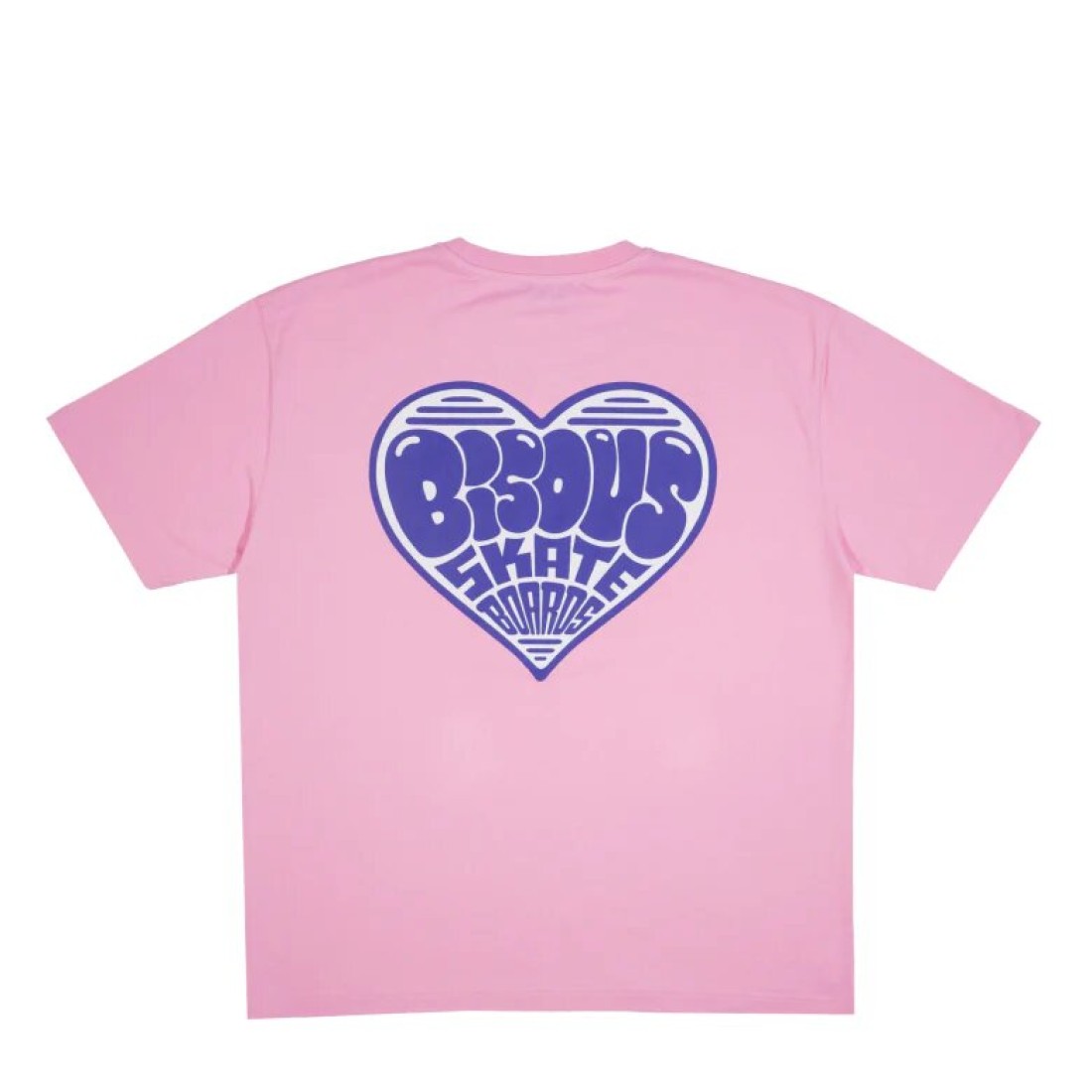 T-Shirt Unisex Heart Pink Bisous Skateboards