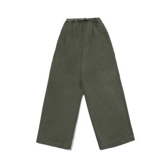 Two Tuck Wide Pants Khaki UNISEX Kappy Design