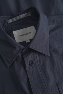 Ivan Tech Poplin SS Shirt Dark Navy Norse Projects