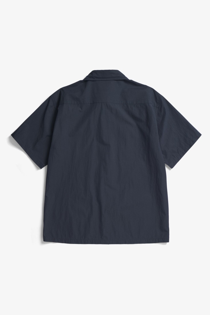 Ivan Tech Poplin SS Shirt Dark Navy Norse Projects